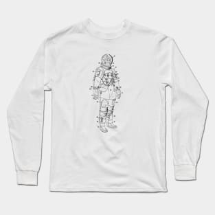 Space Suit Vintage Patent Hand Drawing Long Sleeve T-Shirt